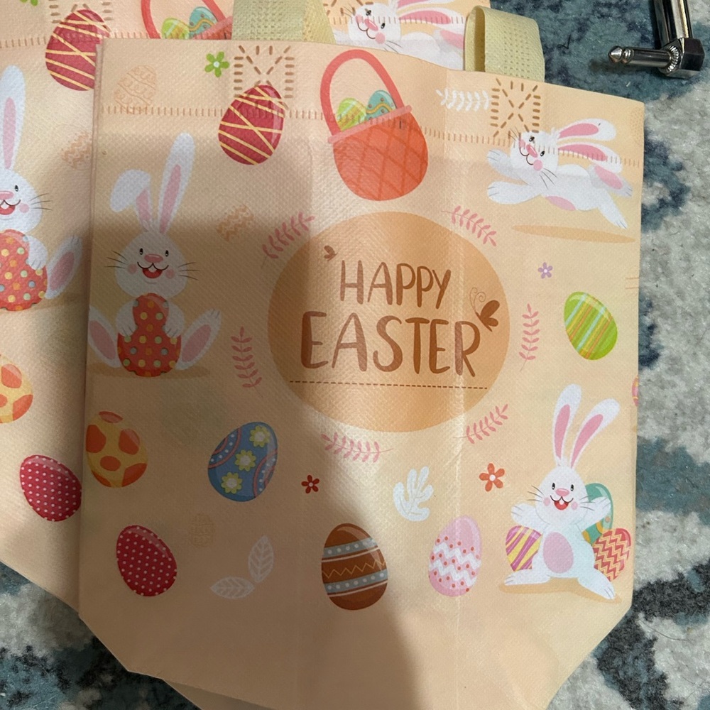 Easter Bunny Party Tote Bag - Cream
